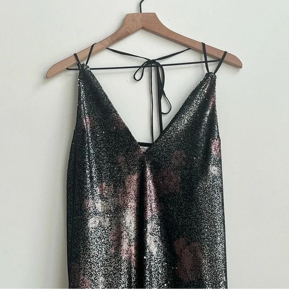 Free People Intimately Double Take Moody Floral Combo Dress Size XL New sequin - Picture 7 of 16